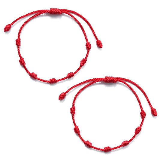 Simple Adjustable Red String Bracelet