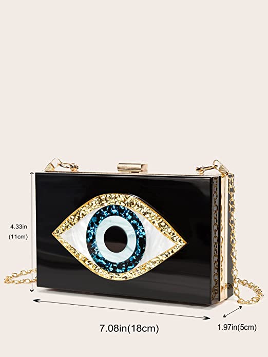 Evil Eye Clutch - Acrylic