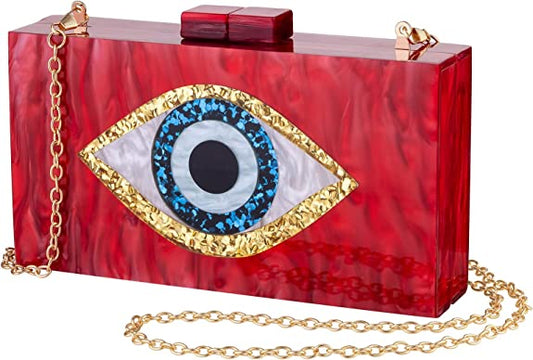 Evil Eye Clutch - Acrylic