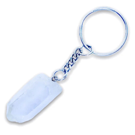 Clear Quartz Point Keychains