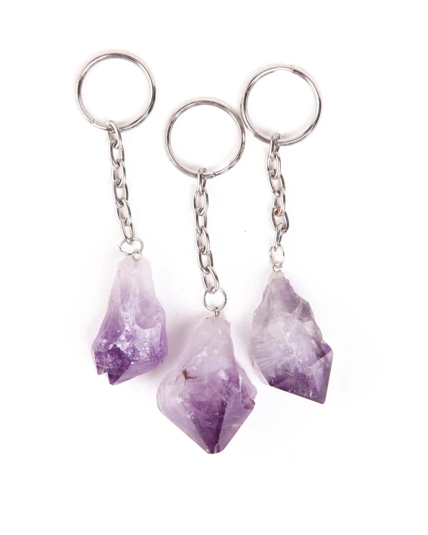 Amethyst Point Keychains