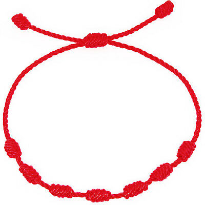 Simple Adjustable Red String Bracelet